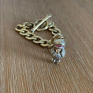 Vintage inspired MidCentury Poodle Charm Bracelet